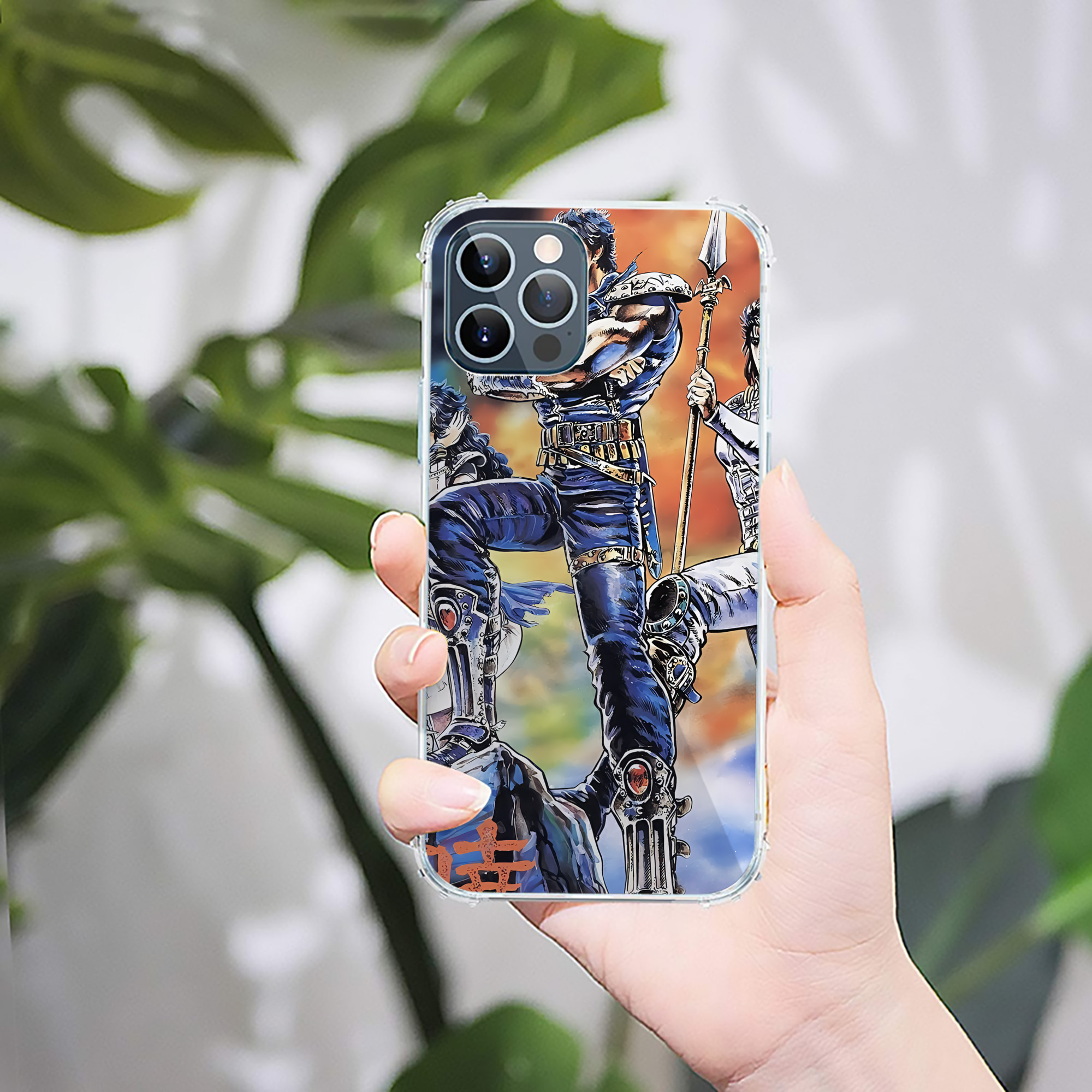 （画像用） 北斗の拳 Fist of the North Star 【iPhone 12シリーズ対応】透明スマホケース（クリアソフトケース）